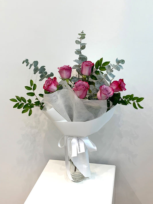 6 Purple Rose Bouquet