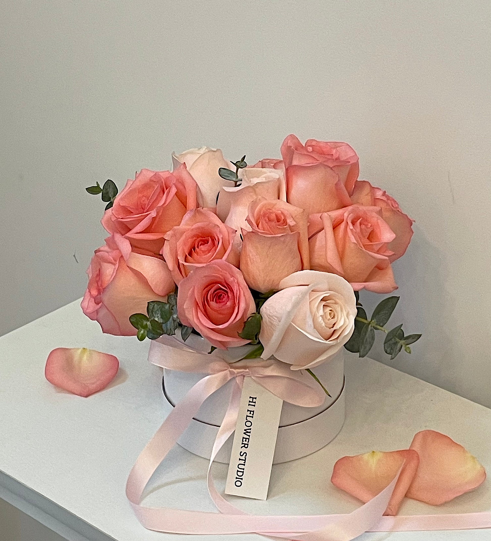 Pink Roses Box Pink Rose Box – Hi Flower Studio